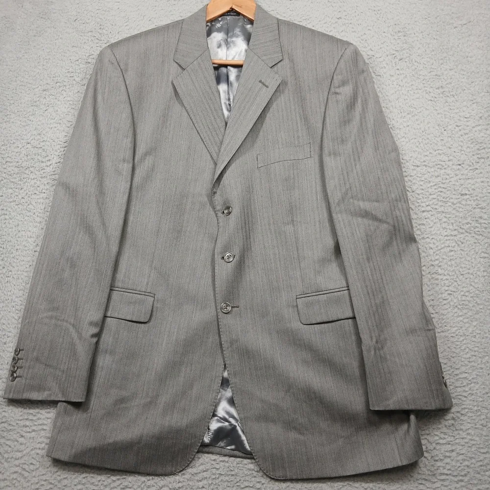 Alexandre London Men's‎ Gray Herringbone Blazer Sport Coat
